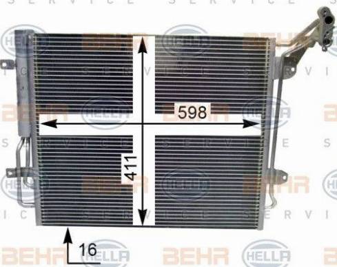 BEHR HELLA Service 8FC 351 344-251 - Condenser, air conditioning car-mod.net