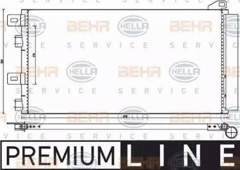 BEHR HELLA Service 8FC 351 300-641 - Condenser, air conditioning car-mod.net
