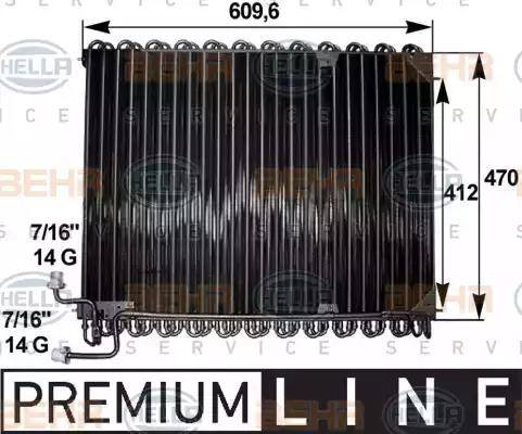 BEHR HELLA Service 8FC 351 300-151 - Condenser, air conditioning car-mod.net