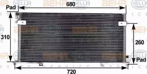 BEHR HELLA Service 8FC 351 300-211 - Condenser, air conditioning car-mod.net