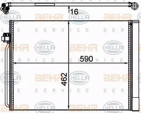 BEHR HELLA Service 8FC 351 302-494 - Condenser, air conditioning car-mod.net