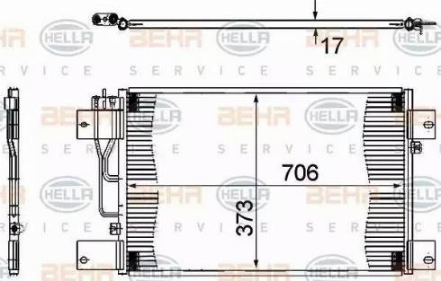 BEHR HELLA Service 8FC 351 307-361 - Condenser, air conditioning car-mod.net