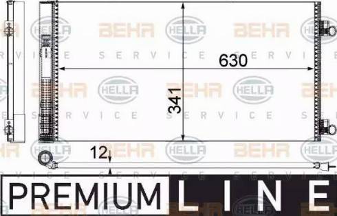 BEHR HELLA Service 8FC 351 319-641 - Condenser, air conditioning car-mod.net