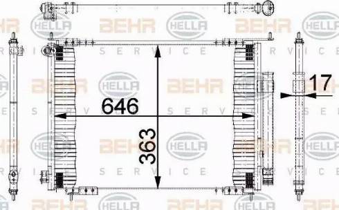 BEHR HELLA Service 8FC 351 318-061 - Condenser, air conditioning car-mod.net
