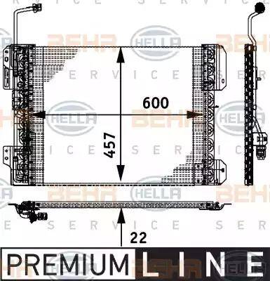 BEHR HELLA Service 8FC 351 317-641 - Condenser, air conditioning car-mod.net