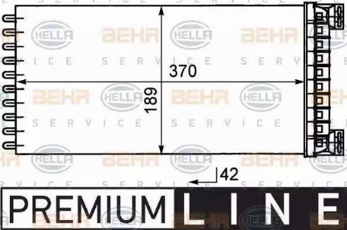 BEHR HELLA Service 8FH 351 029-081 - Heat Exchanger, interior heating car-mod.net