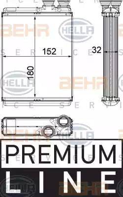 BEHR HELLA Service 8FH 351 315-501 - Heat Exchanger, interior heating car-mod.net