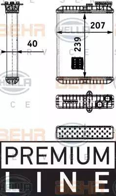 BEHR HELLA Service 8FH 351 311-391 - Heat Exchanger, interior heating car-mod.net