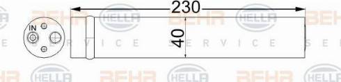 BEHR HELLA Service 8FT 351 192-664 - Dryer, air conditioning car-mod.net