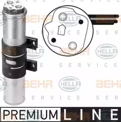 BEHR HELLA Service 8FT 351 197-591 - Dryer, air conditioning car-mod.net