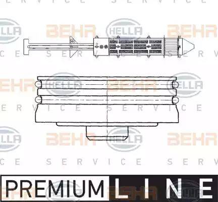 BEHR HELLA Service 8FT 351 197-381 - Dryer, air conditioning car-mod.net