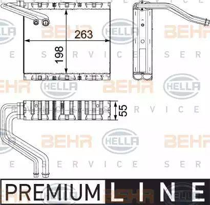 BEHR HELLA Service 8FV 351 330-511 - Evaporator, air conditioning car-mod.net