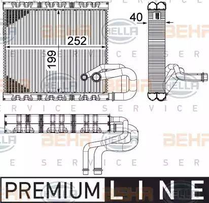 BEHR HELLA Service 8FV 351 331-131 - Evaporator, air conditioning car-mod.net