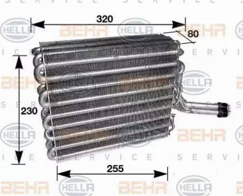 BEHR HELLA Service 8FV 351 210-631 - Evaporator, air conditioning car-mod.net