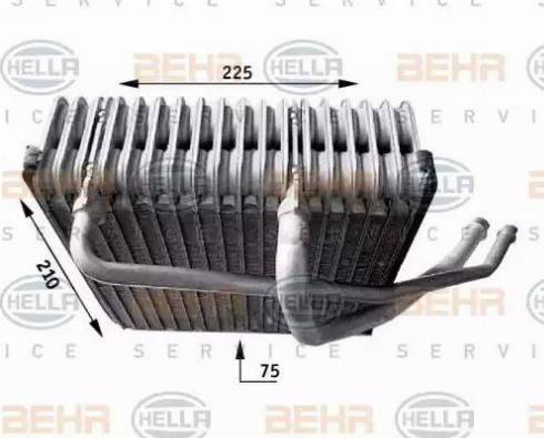BEHR HELLA Service 8FV 351 210-771 - Evaporator, air conditioning car-mod.net
