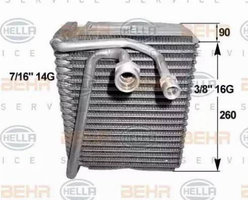 BEHR HELLA Service 8FV 351 211-091 - Evaporator, air conditioning car-mod.net