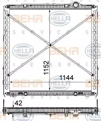 BEHR HELLA Service 8MK 376 903-041 - Radiator, engine cooling car-mod.net