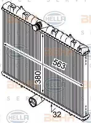 BEHR HELLA Service 8MK 376 745-131 - Radiator, engine cooling car-mod.net