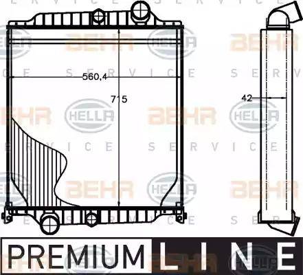 BEHR HELLA Service 8MK 376 758-101 - Radiator, engine cooling car-mod.net