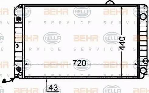 BEHR HELLA Service 8MK 376 766-181 - Radiator, engine cooling car-mod.net