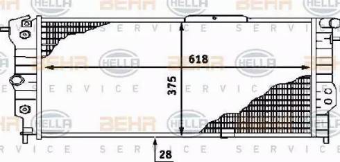 BEHR HELLA Service 8MK 376 715-741 - Radiator, engine cooling car-mod.net