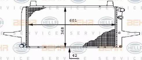 BEHR HELLA Service 8MK 376 710-471 - Radiator, engine cooling car-mod.net