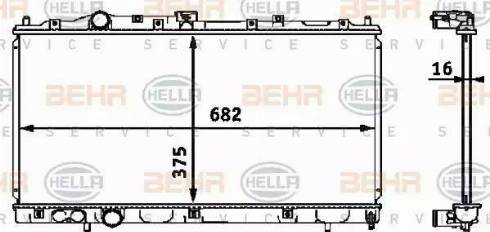BEHR HELLA Service 8MK 376 718-411 - Radiator, engine cooling car-mod.net