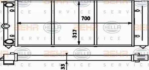 BEHR HELLA Service 8MK 376 713-441 - Radiator, engine cooling car-mod.net