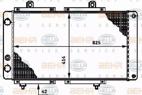 BEHR HELLA Service 8MK 376 720-071 - Radiator, engine cooling car-mod.net