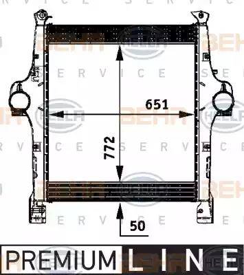 BEHR HELLA Service 8ML 376 724-301 - Intercooler, charger car-mod.net