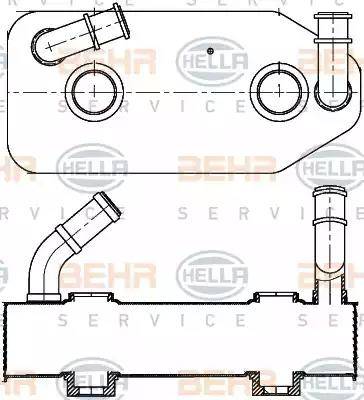 BEHR HELLA Service 8MO 376 787-681 - Oil Cooler, automatic transmission car-mod.net