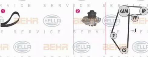 BEHR HELLA Service 8MP 376 804-891 - Water Pump & Timing Belt Set car-mod.net