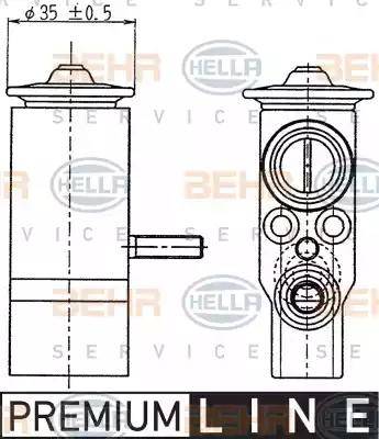 BEHR HELLA Service 8UW 351 239-021 - Expansion Valve, air conditioning car-mod.net