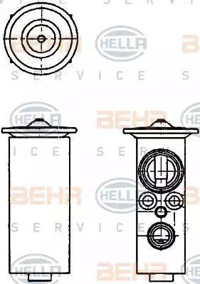 BEHR HELLA Service 8UW 351 234-141 - Expansion Valve, air conditioning car-mod.net