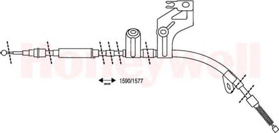 BENDIX 432942 B - Cable, parking brake car-mod.net