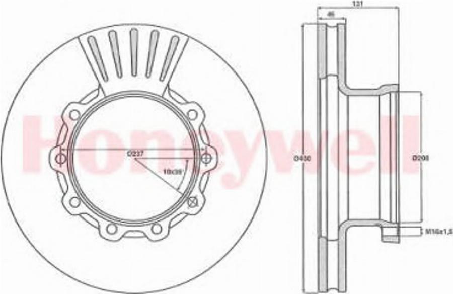 BENDIX 567500B - Brake Disc car-mod.net