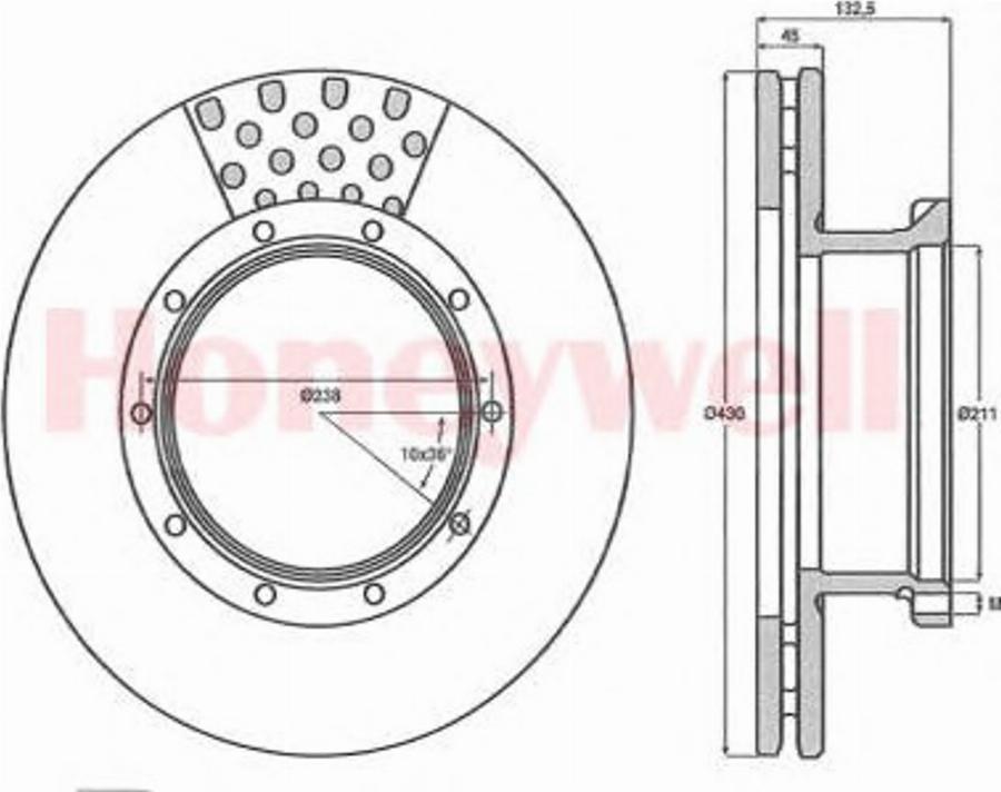 BENDIX 567751B - Brake Disc car-mod.net