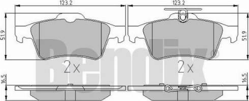 BENDIX 510481 - Brake Pad Set, disc brake car-mod.net