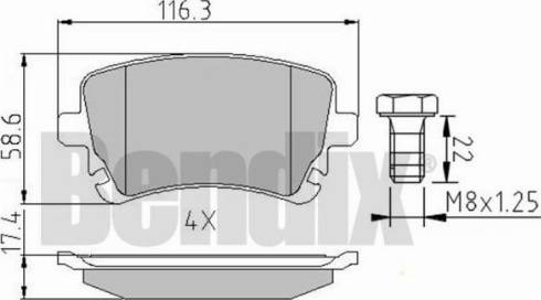 BENDIX 510478 - Brake Pad Set, disc brake car-mod.net