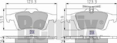 BENDIX 510529 - Brake Pad Set, disc brake car-mod.net
