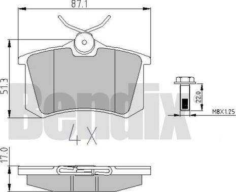 BENDIX 510070 - Brake Pad Set, disc brake car-mod.net