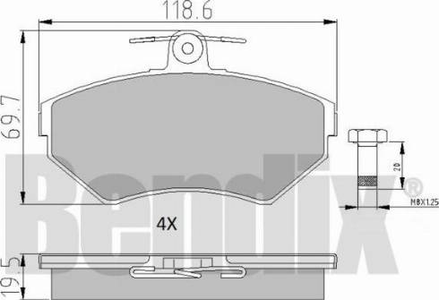 BENDIX 510317 - Brake Pad Set, disc brake car-mod.net