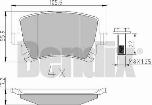 BENDIX 510223 - Brake Pad Set, disc brake car-mod.net
