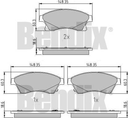 BENDIX 510759 - Brake Pad Set, disc brake car-mod.net