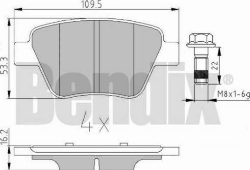 BENDIX 510719 - Brake Pad Set, disc brake car-mod.net