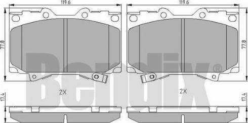 BENDIX 510735 - Brake Pad Set, disc brake car-mod.net