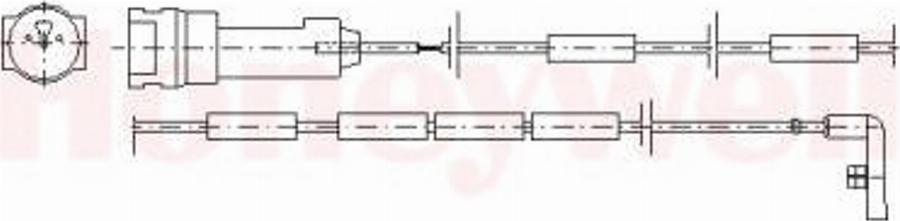 BENDIX 581341 - Warning Contact, brake pad wear car-mod.net