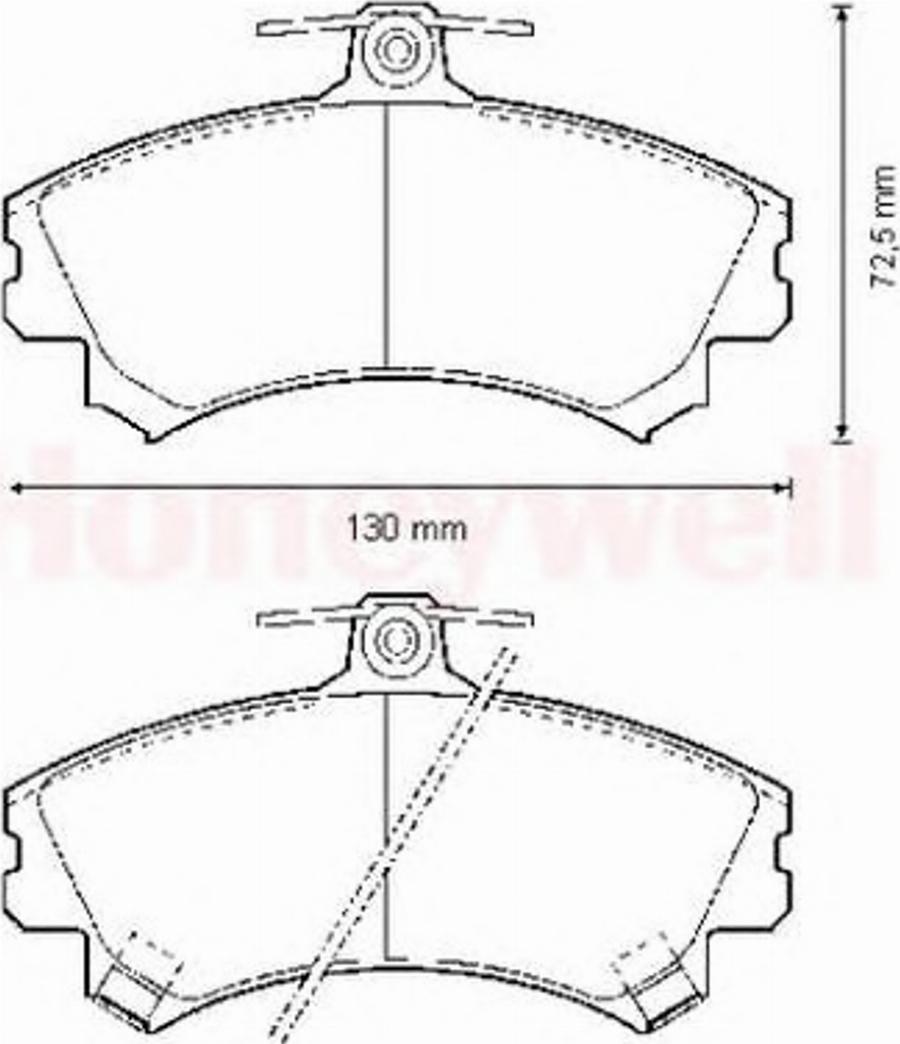 BENDIX 571940B - Brake Pad Set, disc brake car-mod.net