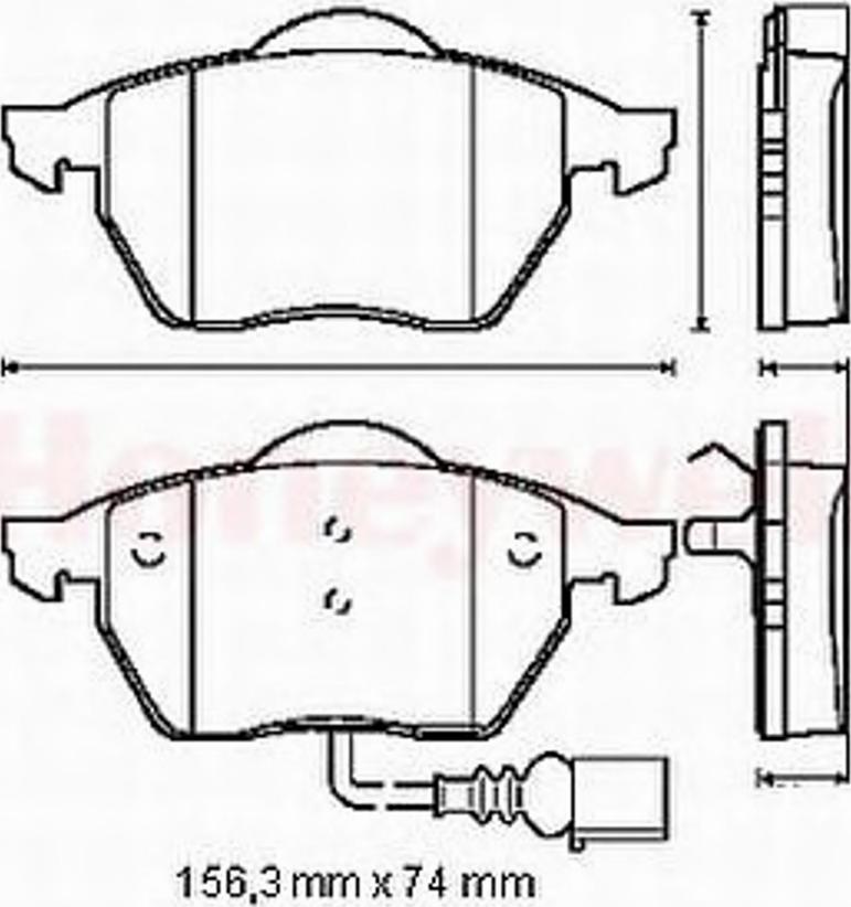 BENDIX 571984 B - Brake Pad Set, disc brake car-mod.net