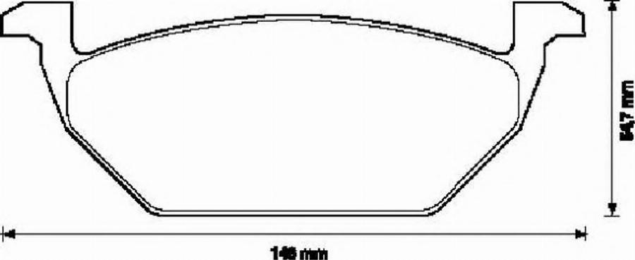 BENDIX 571929B - Brake Pad Set, disc brake car-mod.net